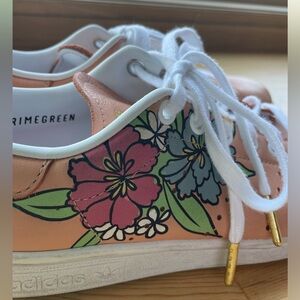Adidas Stan Smith Primegreen Pink Floral Sneakers